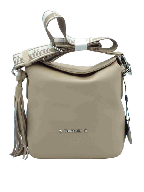 Nero Giardini NeroGiardini E543917D Reno Lino Tracollina per Donna in vera pelle con clip e pattina Reno Lino