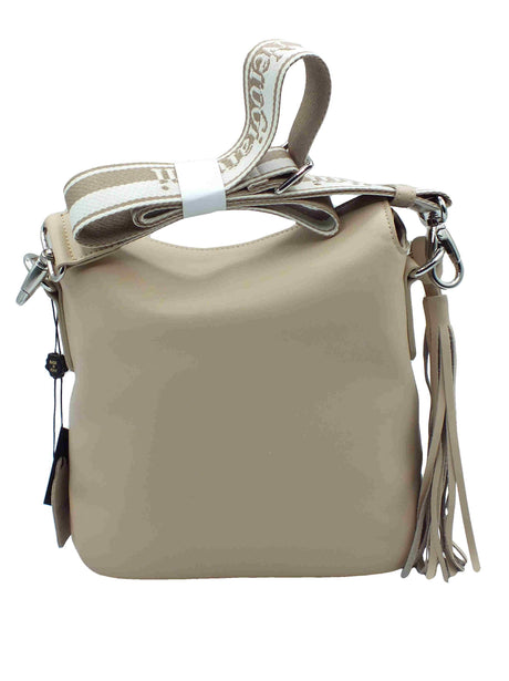 Nero Giardini NeroGiardini E543917D Reno Lino Tracollina per Donna in vera pelle con clip e pattina Reno Lino