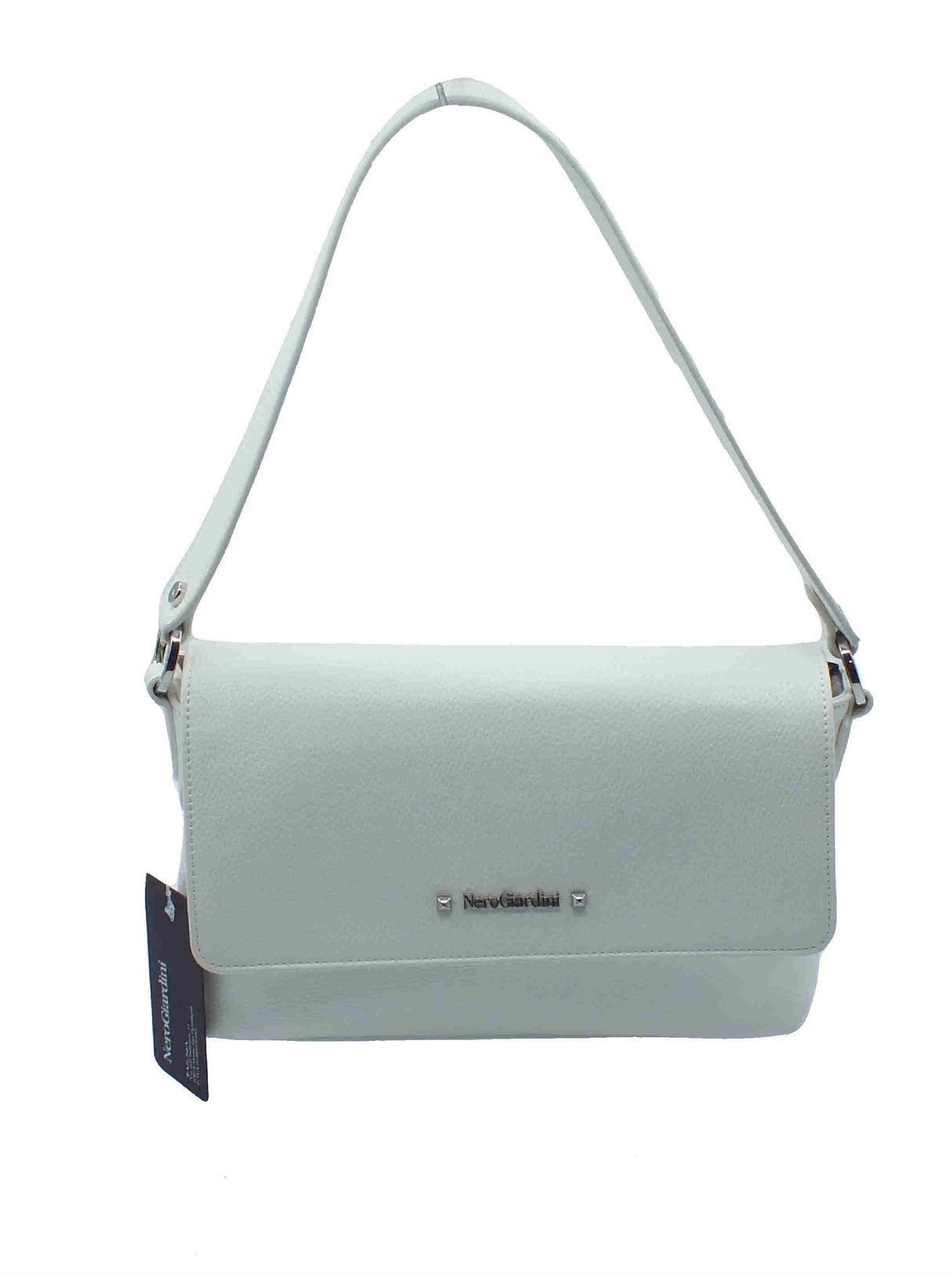 Nero Giardini NeroGiardini E543966D T. Gorgona Bianco Tracollina con monospalla per Donna in ecopelle con pattina Bianco