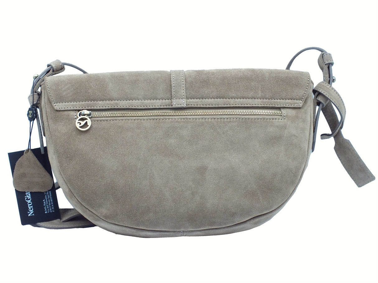 Nero Giardini NeroGiardini I544041D Velour Argilla Tracollina con monospalla per Donna in camoscio Argilla