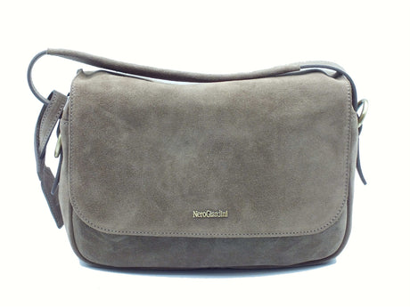 Nero Giardini NeroGiardini I544042D Velour Argilla Tracollina con monospalla per Donna in camoscio Argilla