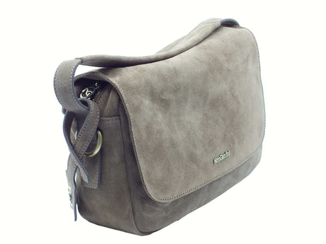 Nero Giardini NeroGiardini I544042D Velour Argilla Tracollina con monospalla per Donna in camoscio Argilla