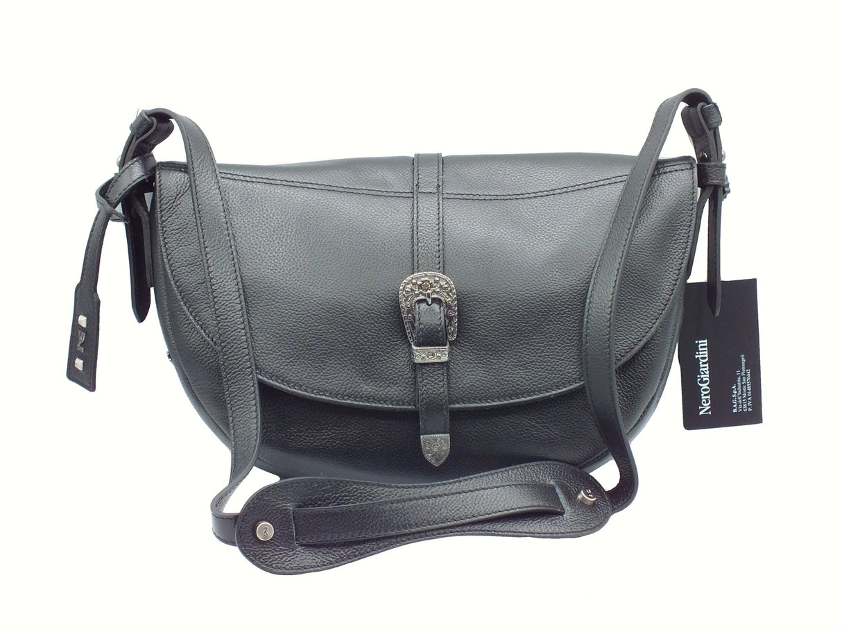 Nero Giardini NeroGiardini I544051D Nero Tracollina con monospalla per Donna in pelle Nero