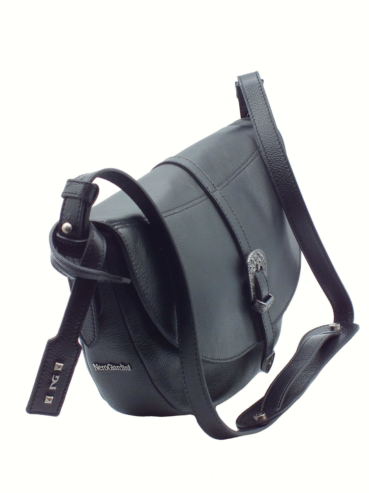 Nero Giardini NeroGiardini I544051D Nero Tracollina con monospalla per Donna in pelle Nero