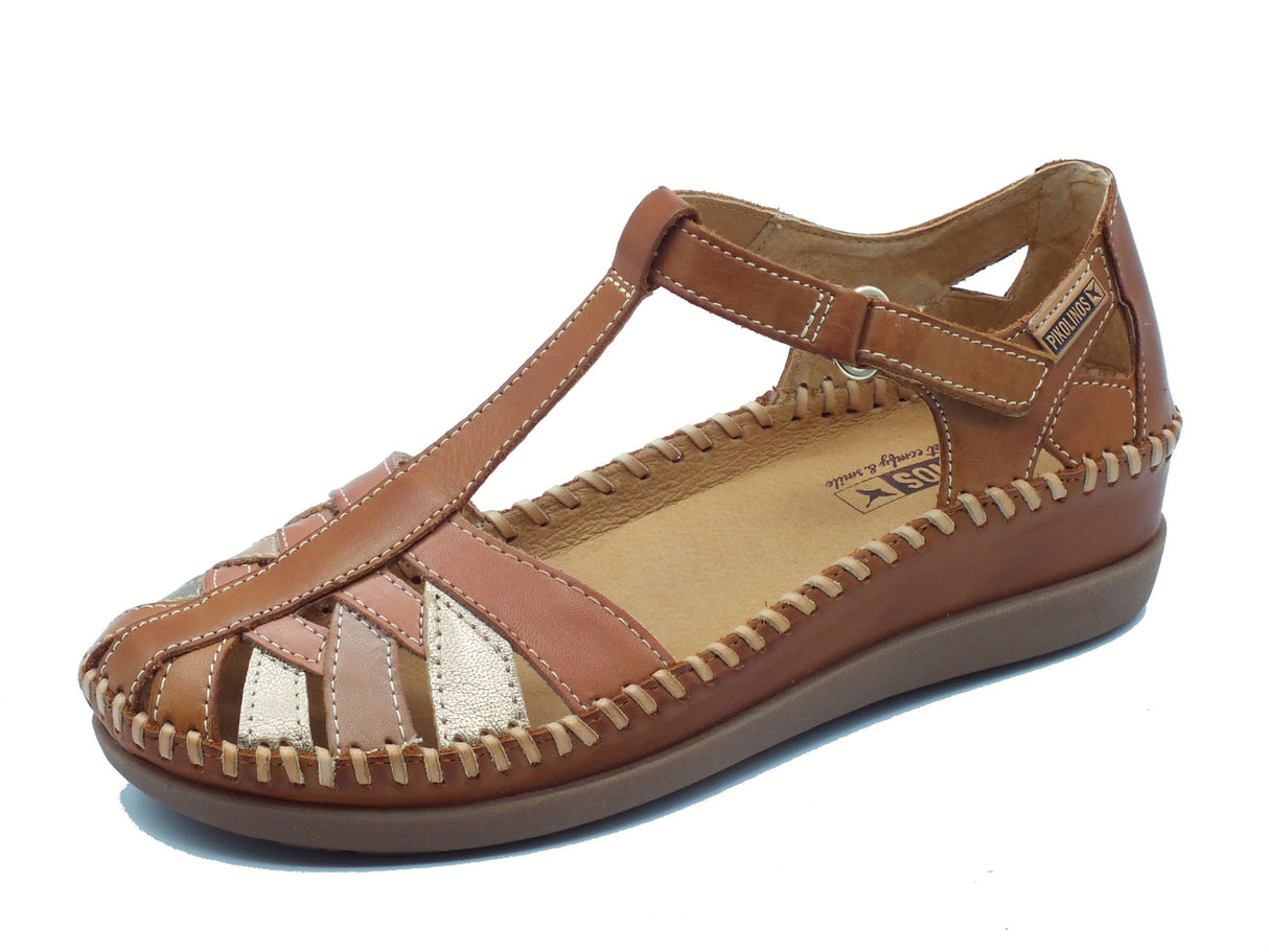 Pikolinos Pikolinos 0705C1 Brandy Sandali per Donna in pelle marrone con strappo Brandy