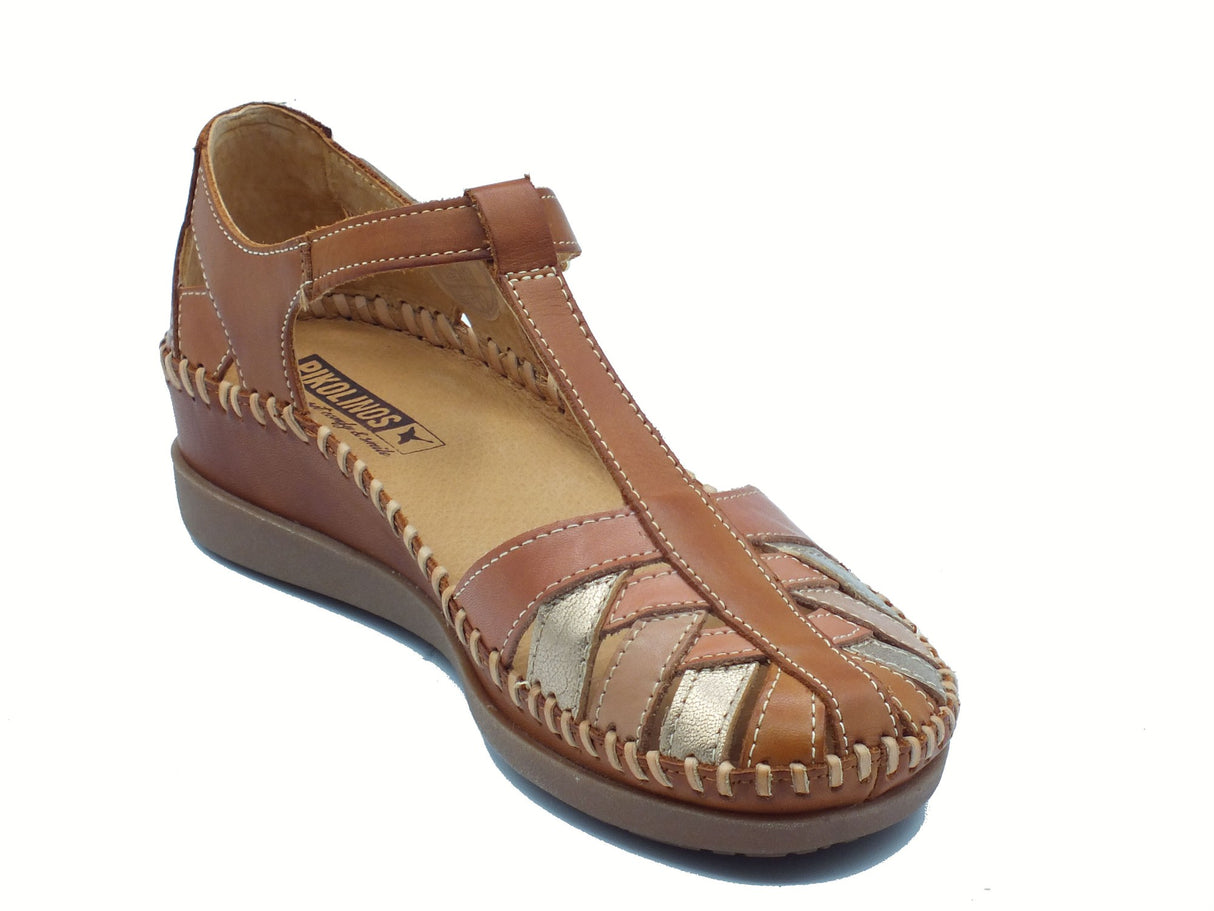 Pikolinos Pikolinos 0705C1 Brandy Sandali per Donna in pelle marrone con strappo Brandy