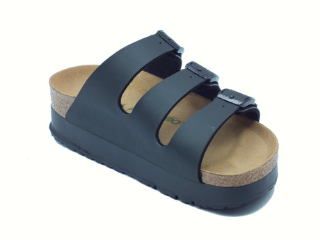 Papillio Papillio Sandali zeppa bassa Donna 1029737 Florida III Pap Flex Platform Black sintetico nero Black
