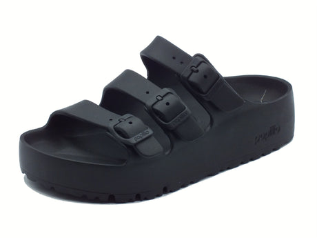 Papillio Papillio 1029738 Florida III Pap Flex Platform Black Sandali per Donna con tripla fibia Black