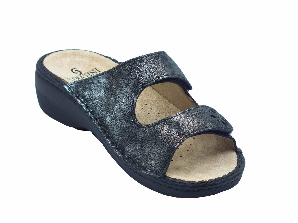 Sabatini Sabatini S1523 C. Nicole Murano Soft Nero Sandali per Donna in pelle beige con doppio strappo Nero