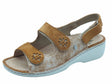 Sabatini Sabatini S1524 C. Nicole Cam Matteus Camel Sandali per Donna in nabuk con triplo strappo Camel