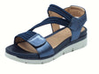 Stonefly Stonefly 220831 Elody Elastic Laminated Blue Sandali per Donna in pelle zeppa bassa Blu