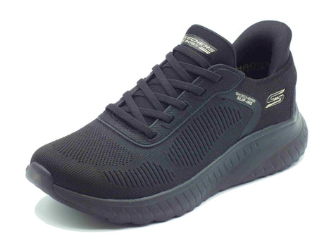 Skechers Skechers 117497 Bobs Current Muse Black Slip-On per Donna in tessuto Nero Black