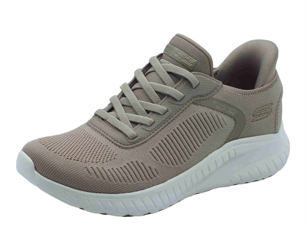 Skechers Skechers 117497 Bobs Current Muse Taupe Slip-On per Donna in tessuto Taupe