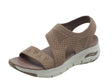 Skechers Skechers Arch Fit 119458 Brightest Day Mocha Sandali per Donna in tessuto elasticizzato marrone Mocha