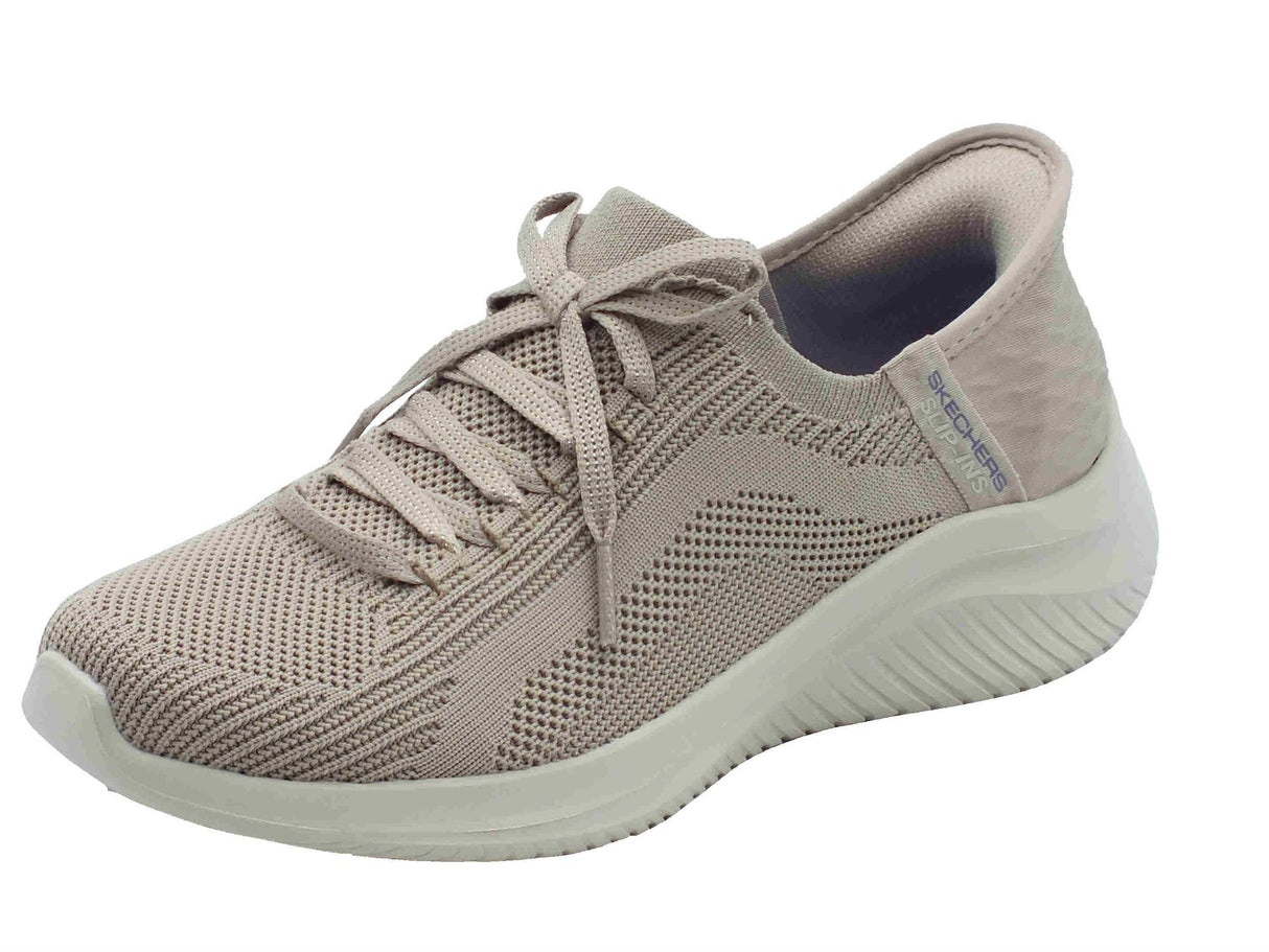 Skechers Skechers Slip-Ins 149710 Brilliant Path Taupe Scarpe Sportive per Donna in tessuto Taupe