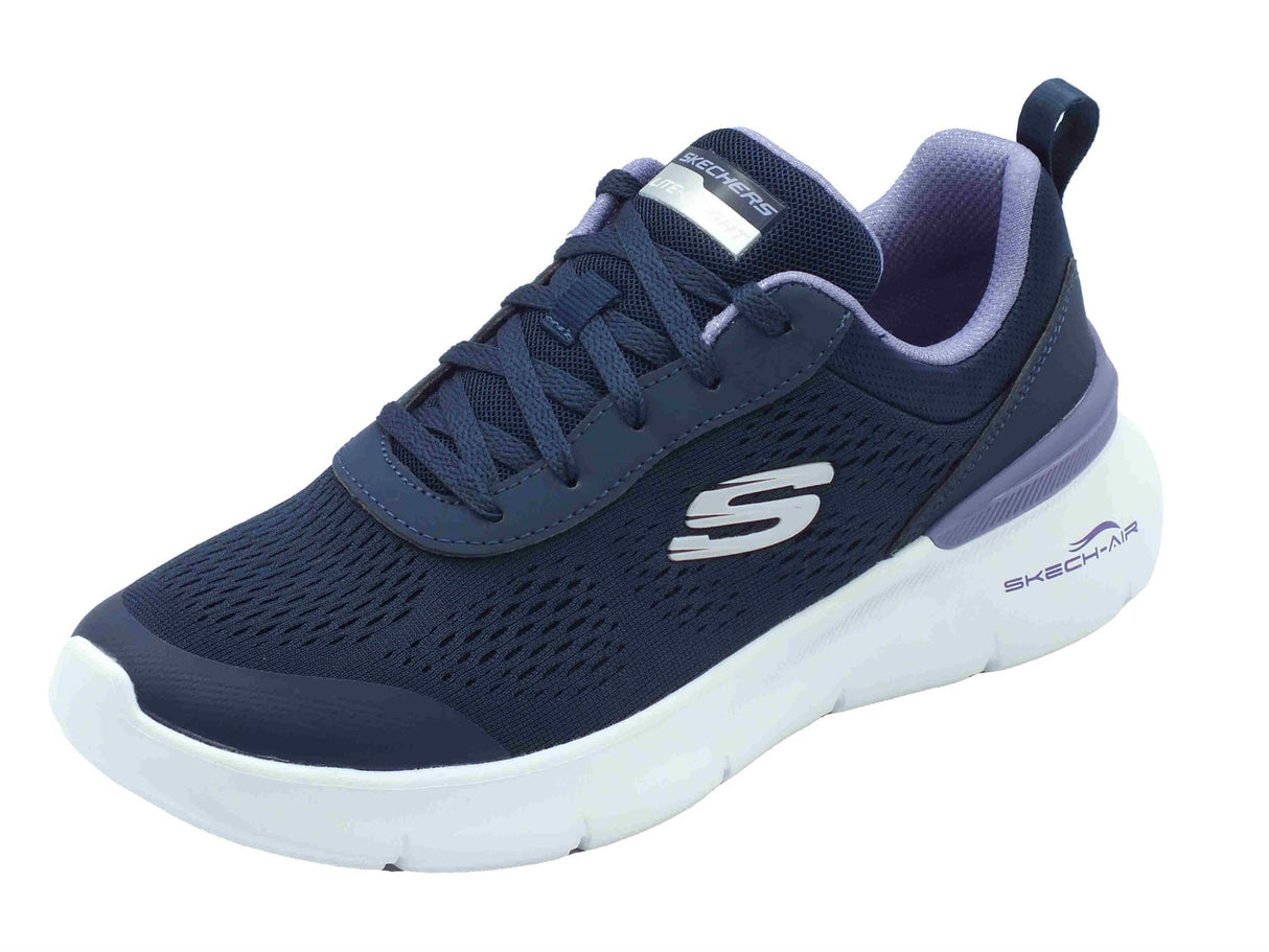 Skechers Skechers 150370 Skech-Air Dynamight Navy Lavander Scarpe Sportive per Donna in tessuto blu Navy