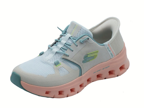 Skechers Skechers 150420 Glide Step Pro Multi Scarpe Slip-On per Donna in tessuto bianco rosa Multi