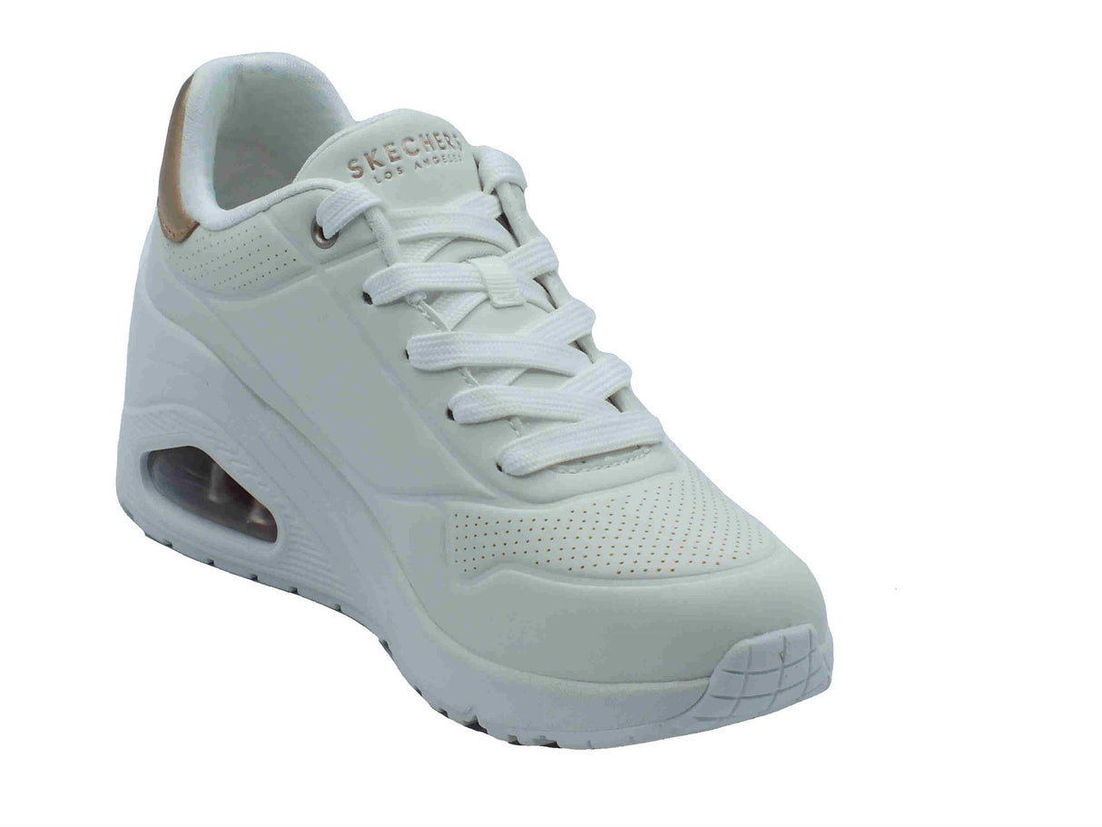 Skechers Skechers Street Los Angeles 177520 Uno Wedge Hi Steps White Scarpe Sportive per Donna in ecopelle White