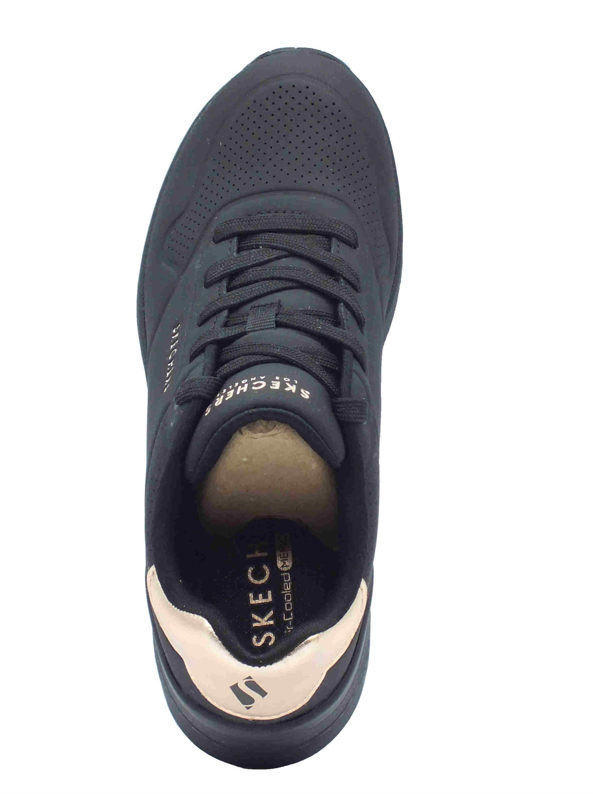 Skechers Skechers Street Los Angeles 177520 Uno Wedge Hi Steps Black Scarpe Sportive per Donna in ecopelle Black