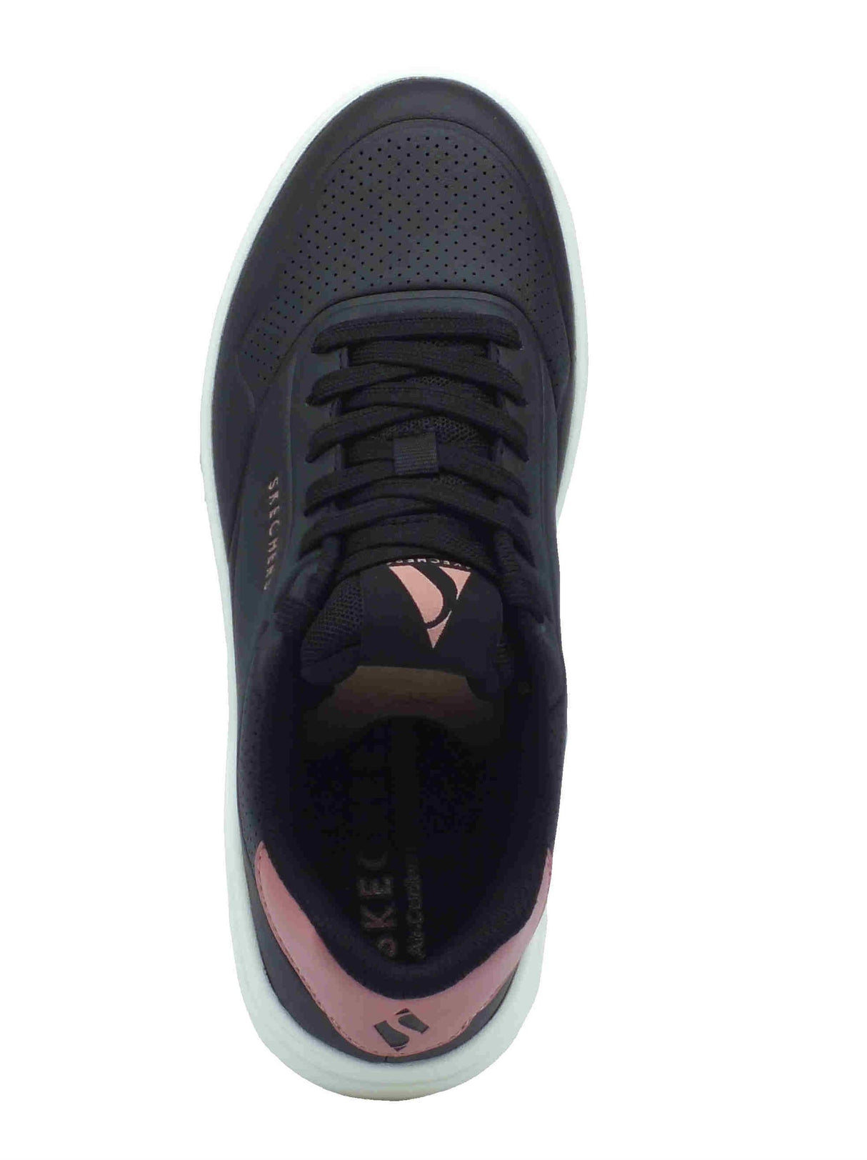 Skechers Skechers Street Los Angeles 177705 Uno Court Fast Break Black Sneakers Sportive Donna ecopelle Black