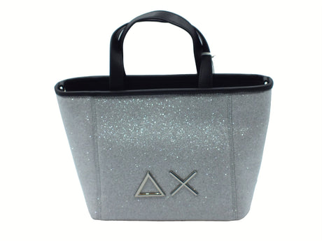 SUN68 SUN68 Z35266 Argento Borsa Shopping Sportiva per Donna in tessuto glitter Argento