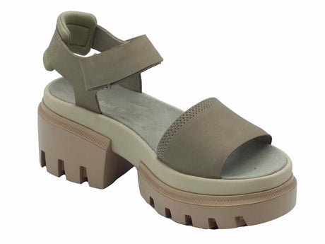 Timberland Timberland 0A6294 Everleigh Backstrap Light Taupe Sandali per Donna in pelle Taupe