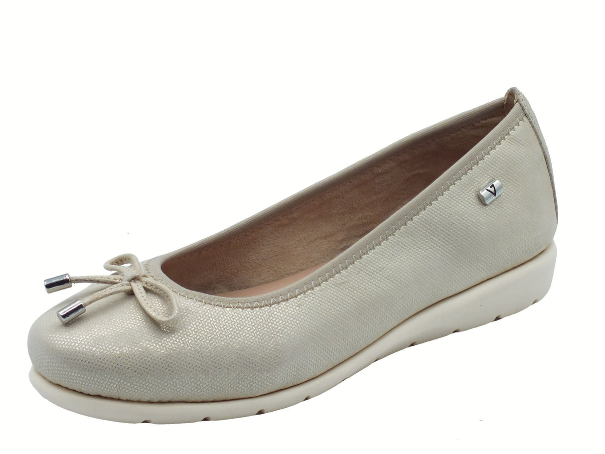 Valleverde Valleverde Ballerine Donna VS10100C Camoscio Beige pelle beige Beige