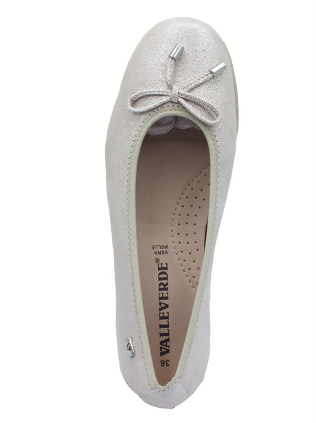 Valleverde Valleverde Ballerine Donna VS10330A Camoscio Avorio pelle avorio Avorio