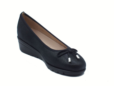 Valleverde Valleverde Ballerine Donna VS10330A Camoscio Nero pelle nero Nero