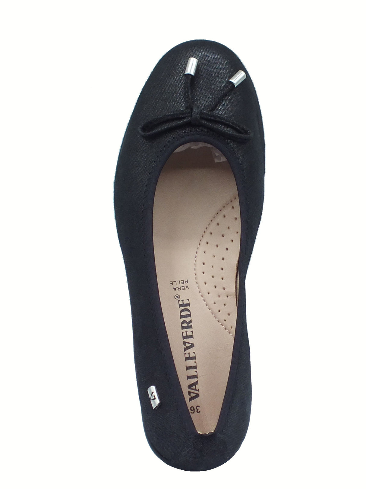 Valleverde Valleverde Ballerine Donna VS10330A Camoscio Nero pelle nero Nero