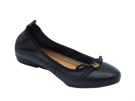 Valleverde Valleverde 16400 Vitello Nero Ballerine per donna in pelle Nero