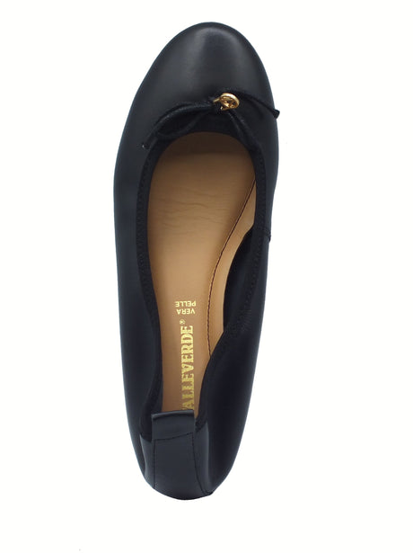 Valleverde Valleverde 16400 Vitello Nero Ballerine per donna in pelle Nero
