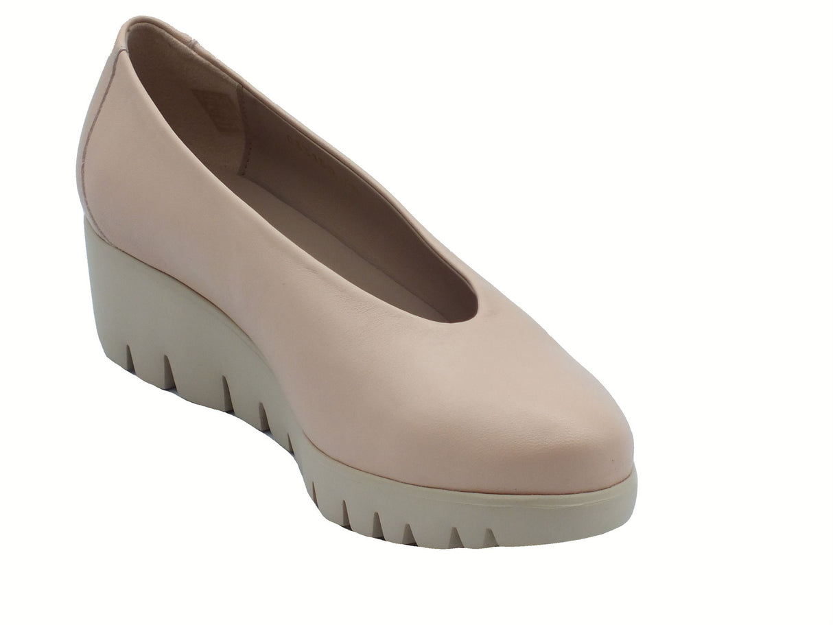 Wonders Wonders C-33150 Amour Sauvage Paloc Mocassini per Donna in pelle beige con zeppa alta Beige