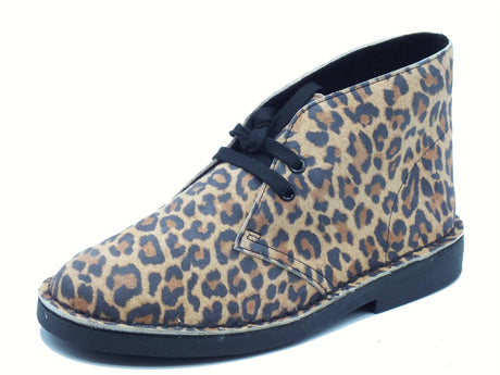 Clarks Clarks Desert Bt Evo Leop. Polacchine per Donna in pelle maculata Desert Bt Evo Leop