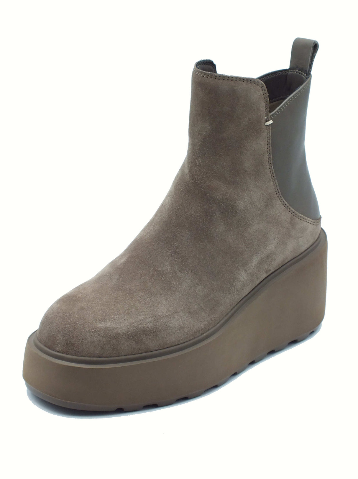 CafèNoir CAFèNOIR FL6013 Taupe Tronchetti per Donna in scamosciato con lampo e zeppona Taupe