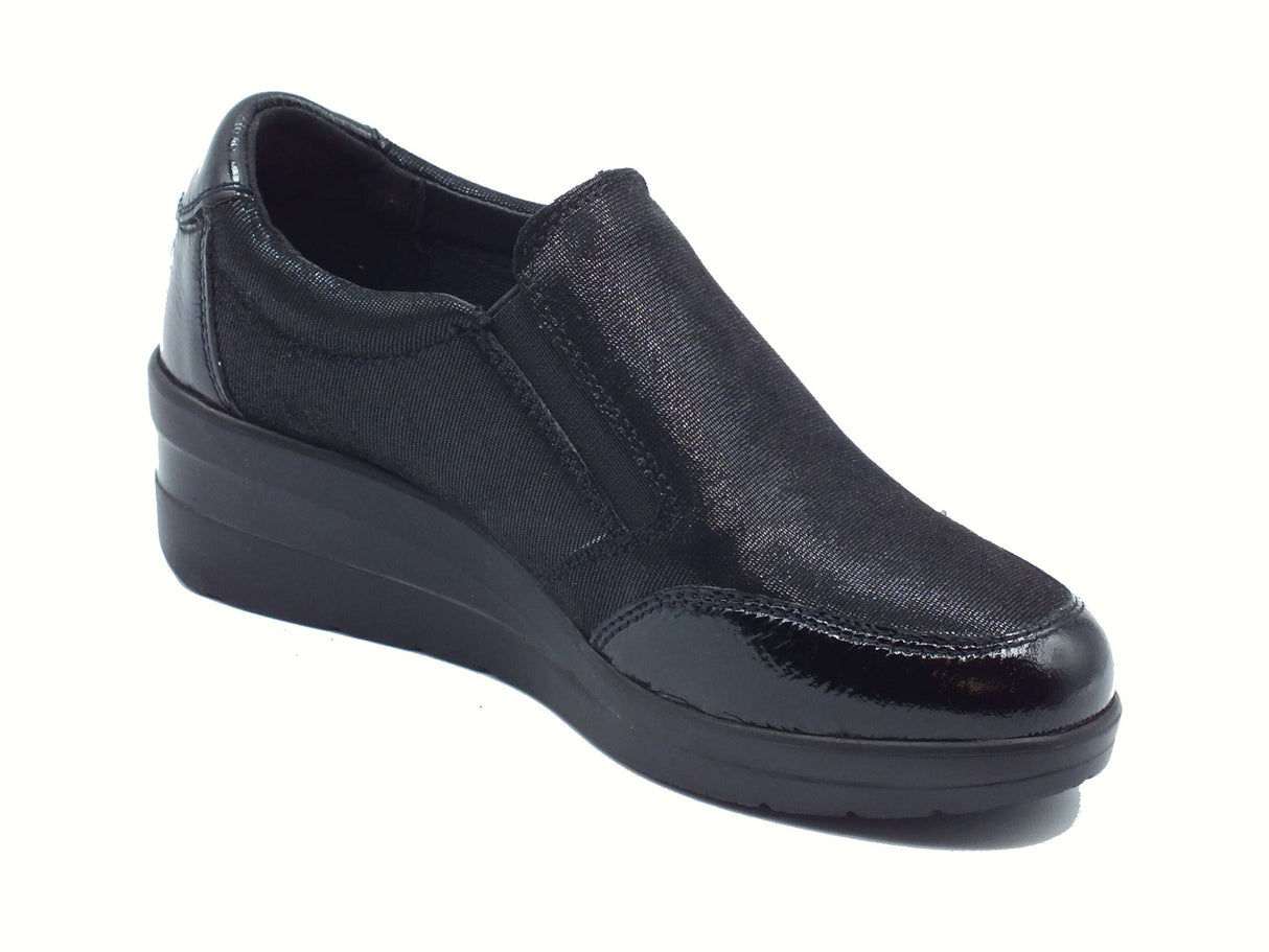 Cinzia Soft Cinzia Soft IV122444 Black Sneakers Confort per Donna in pelle verniciata lampo Black