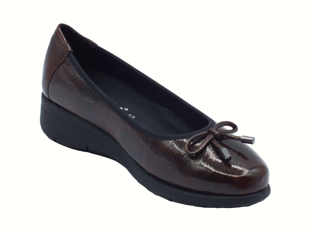 Cinzia Soft Cinzia Soft IV8920546G Borgogna Ballerine Confort per Donna in pelle verniciata zeppa bassa Borgogna