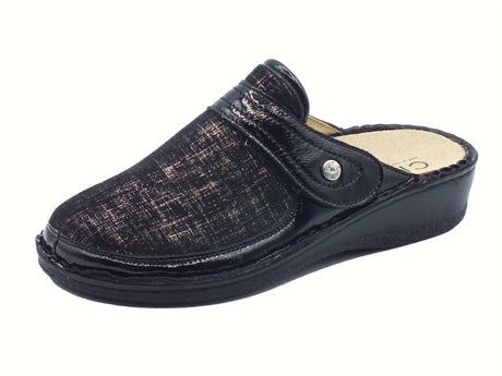 Cinzia Soft Cinzia Soft IM2977TA Nero Pantofole per Donna in pelle e tessuto elasticizzato con stretch Nero