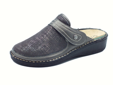 Cinzia Soft Cinzia Soft IM2977BA Piombo Pantofole per Donna in pelle e tessuto elasticizzato con stretch Piombo