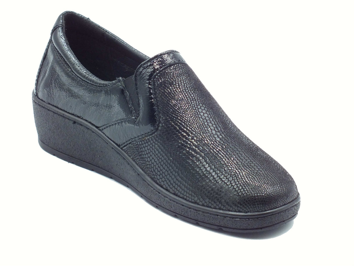 Cinzia Soft Cinzia Soft IV6323987 Black Mocassini Confort per Donna in pelle verniciata zeppa bassa Black