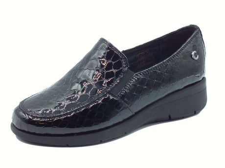Cinzia Soft Cinzia Soft IV8920543 Black Mocassini per Donna in pelle cocco con zeppa media Black