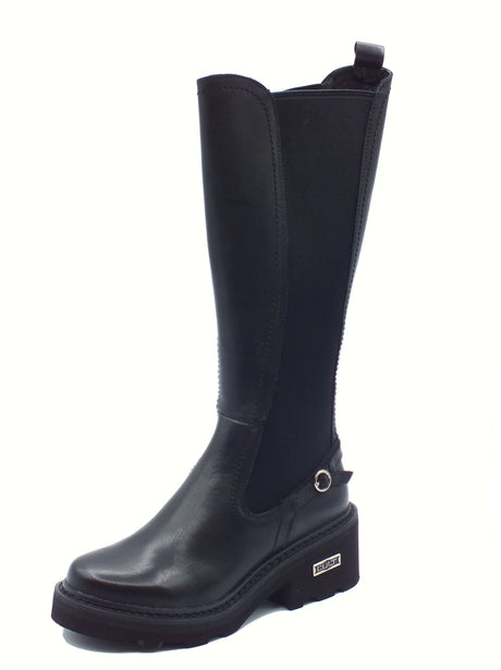 CULT Cult CLW456700 Grace Black Stivali per Donna in pelle con lampo ed elastico Black