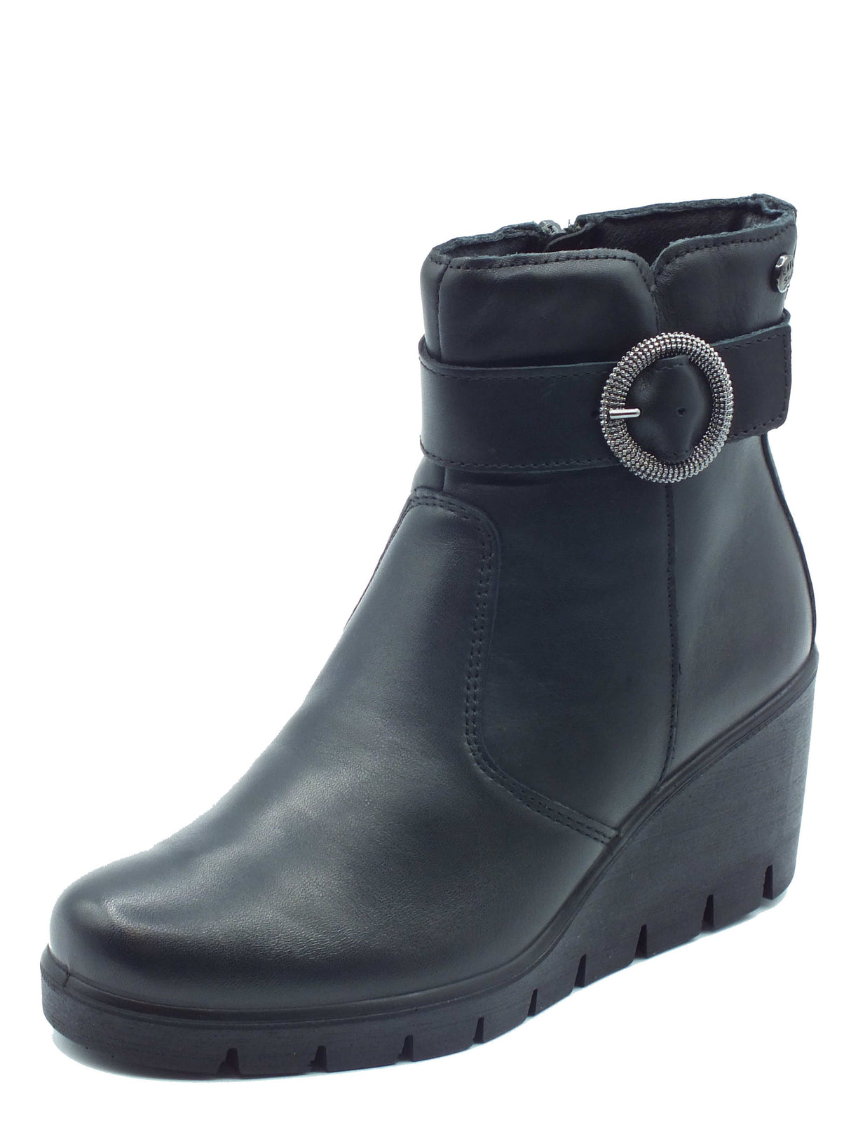 ENVAL Soft Scarpe Donna - Tronchetti con zeppa ENVAL Soft 4763100 Nappa Soft Nero Nero