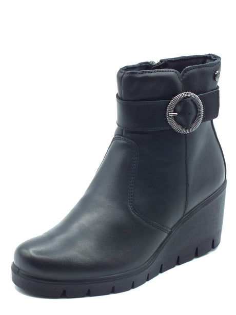 ENVAL Soft Scarpe Donna - Tronchetti con zeppa ENVAL Soft 4763100 Nappa Soft Nero Nero