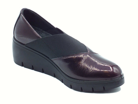 ENVAL Soft ENVAL Soft 8766222 Naplak Bordò Mocassini Confort per Donna in vernice con elastici Naplak Bordò