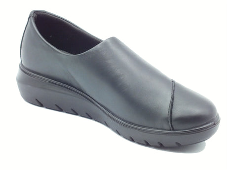 ENVAL Soft ENVAL Soft 8773500 Nappa Soft Nero Mocassini Confort per Donna in pelle con elastici Nero