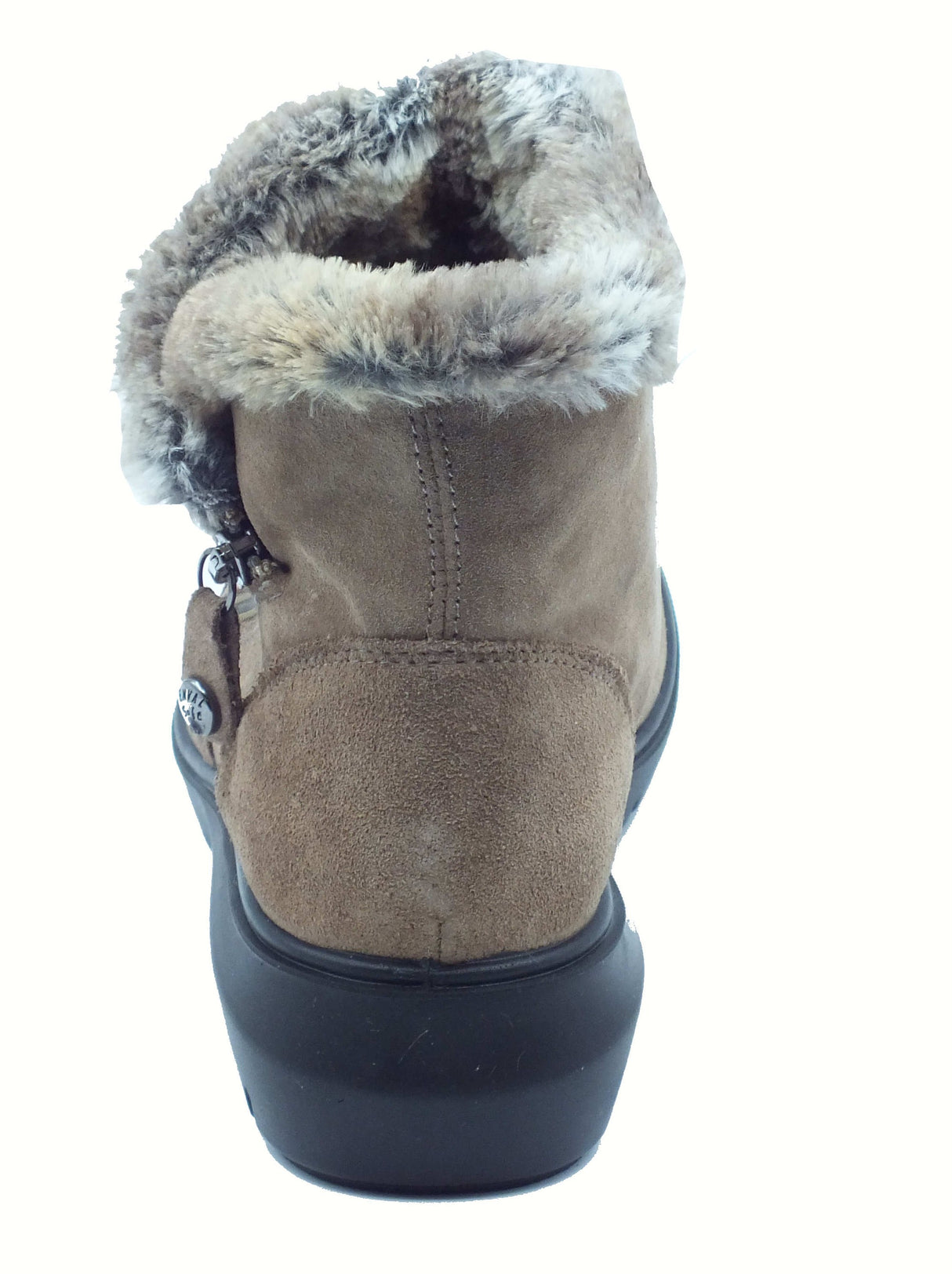 ENVAL Soft ENVAL 8773722 Scamosciato Fango Tronchetti per Donna in nabuk con lampo zeppa bassa Fango