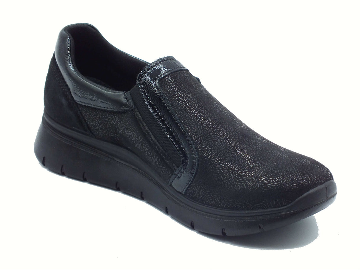 ENVAL Soft ENVAL Soft 8775100 Nero Mocassini Confort per Donna in vernice con lampo Nero