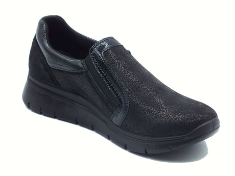 ENVAL Soft ENVAL Soft 8775100 Nero Mocassini Confort per Donna in vernice con lampo Nero