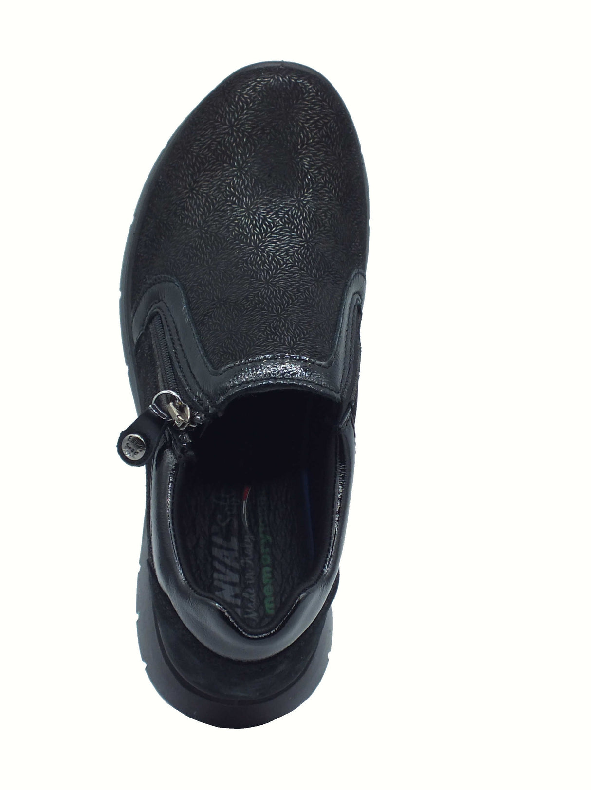 ENVAL Soft ENVAL Soft 8775100 Nero Mocassini Confort per Donna in vernice con lampo Nero